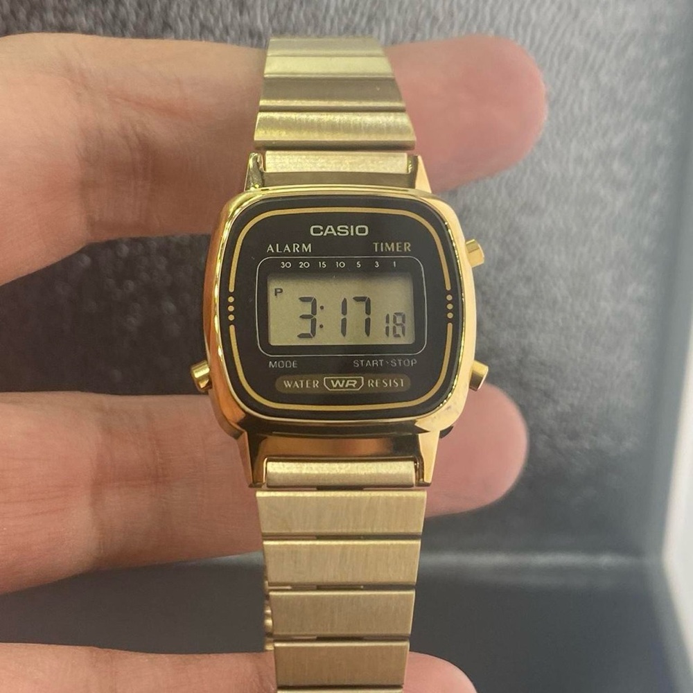 Casio Digital Watch for Ladies or Young Teen, Stainless Steel, Small Size 22mm